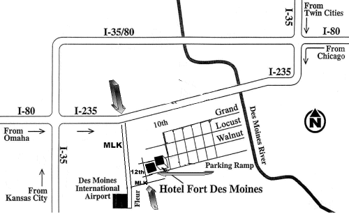 Map of Des Moines